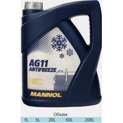 MANNOL антифриз AG11 (конц.) 5кг (уп.4)